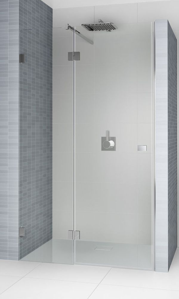 Riho Scandic puerta de ducha 100 cm oscilante negro mate/vidrio transparente G001023121