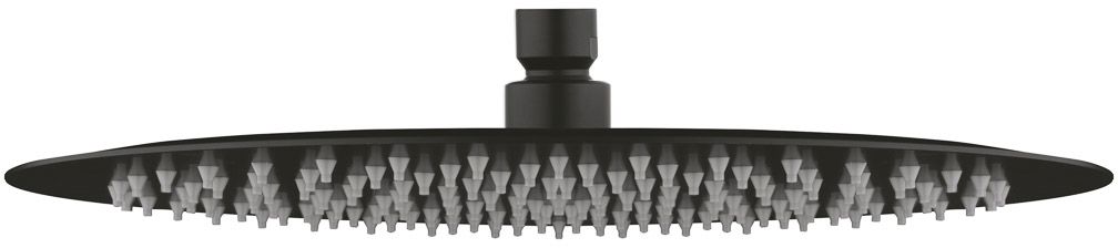 Hagser Mila ducha con efecto lluvia 30x30 cm circular negro HGR27000037