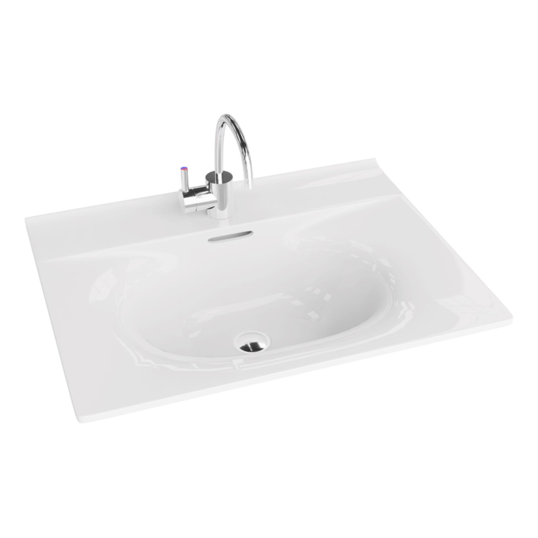 LaVita Kolorado lavabo 61x46.5 cm rectangular para mueble-empotrado blanco 5908211416205