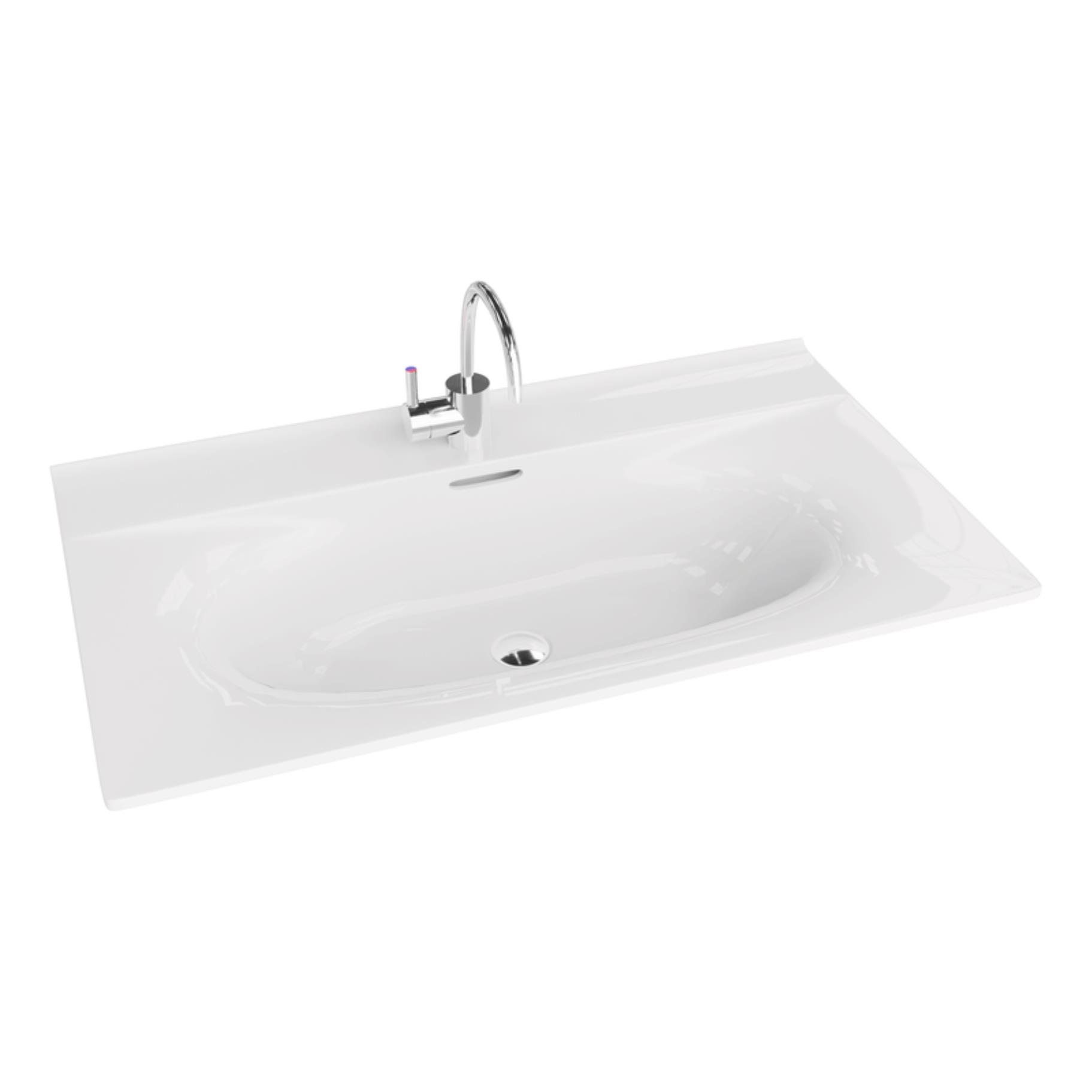 LaVita Kolorado lavabo 81x46.5 cm rectangular para mueble-empotrado blanco 5908211416212