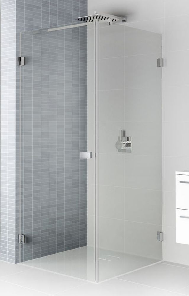Riho Scandic cabina de ducha 90x80 cm rectangular negro mate/vidrio transparente G001037121