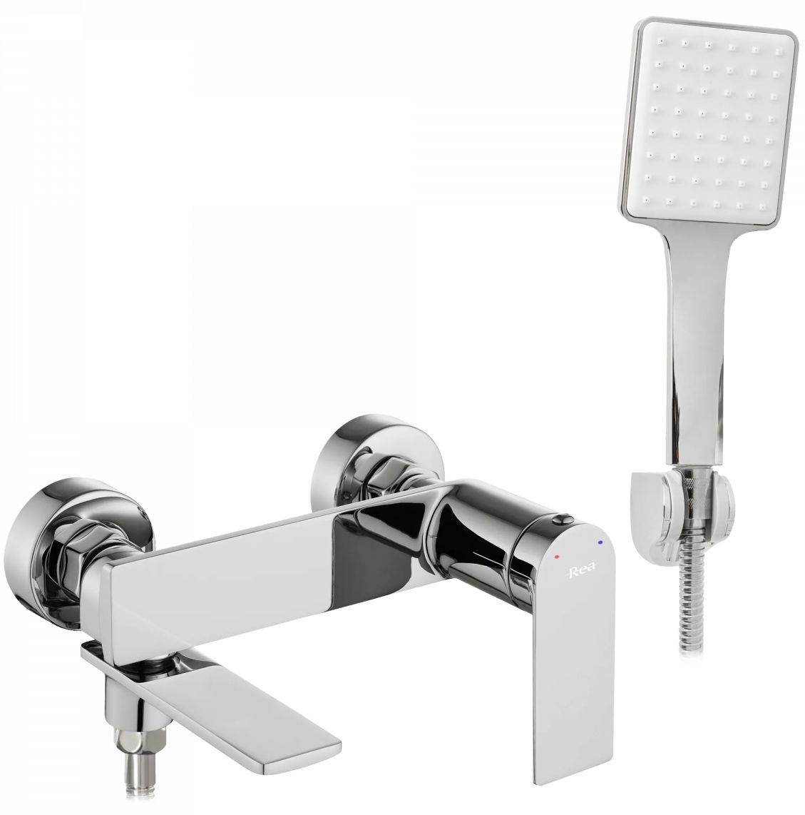 Rea Storm grifo de bañera y ducha a pared cromo REA-B6204
