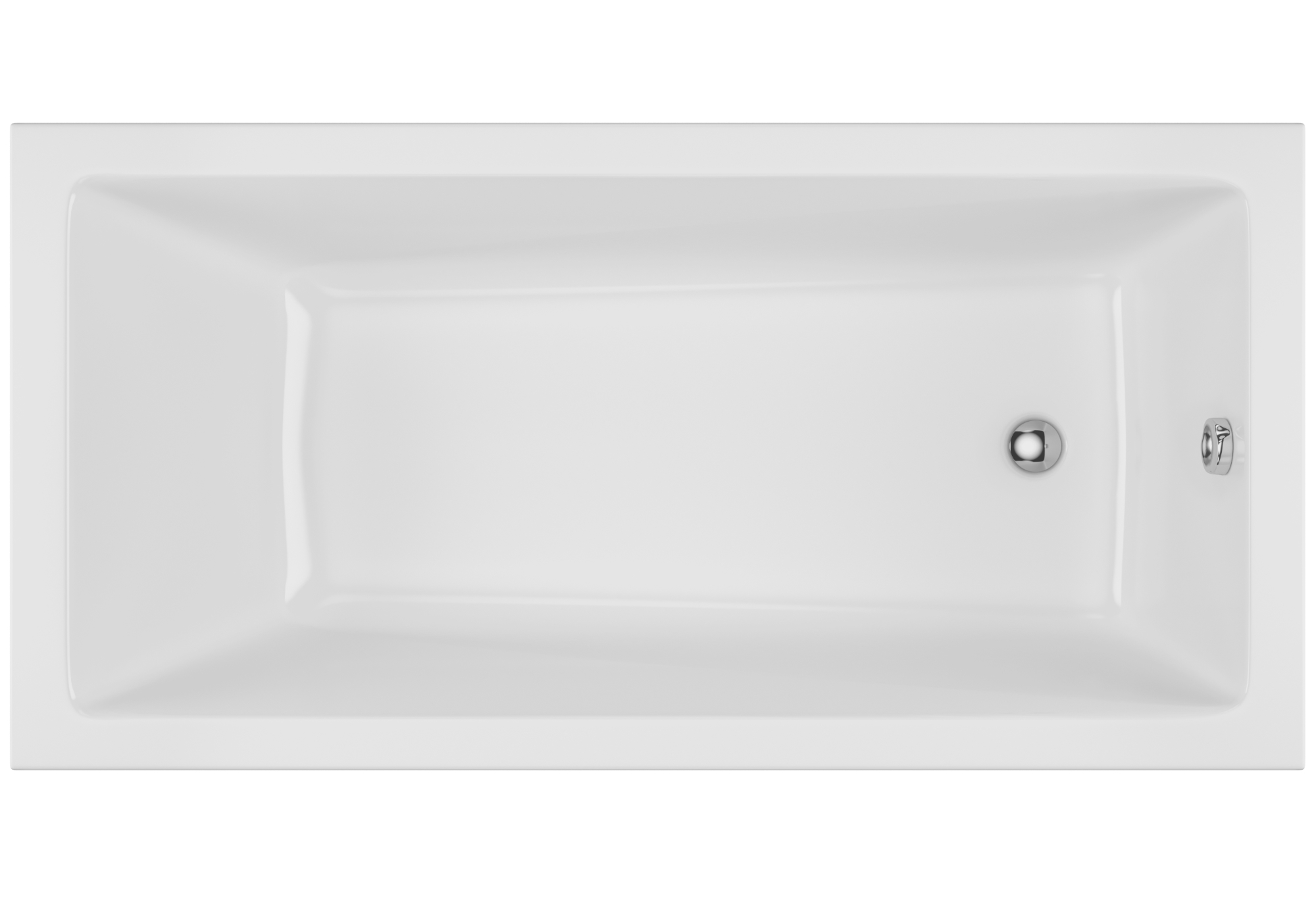 Excellent Wave bañera rectangular slim 169.5x75 cm blanco WAEX.WAV170.75WHS
