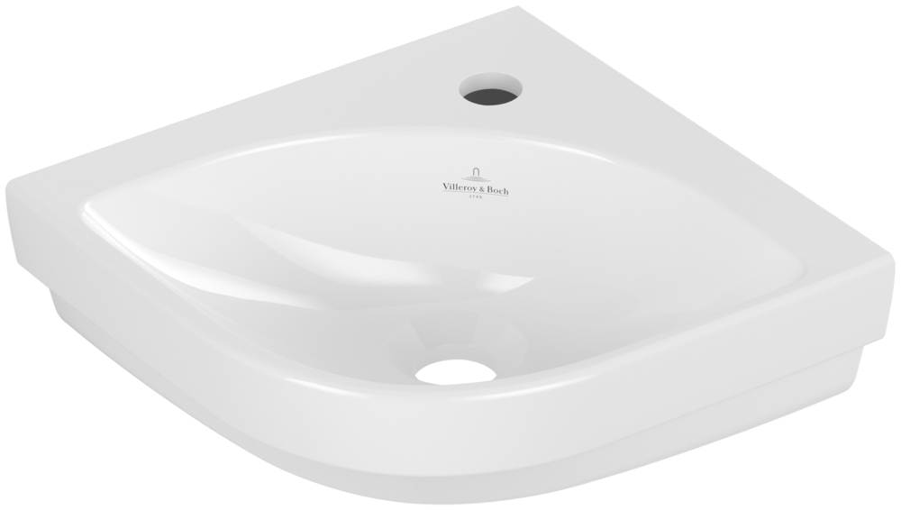 Villeroy & Boch Subway 3.0 lavabo 32x32 cm esquina clásico blanco 43714601