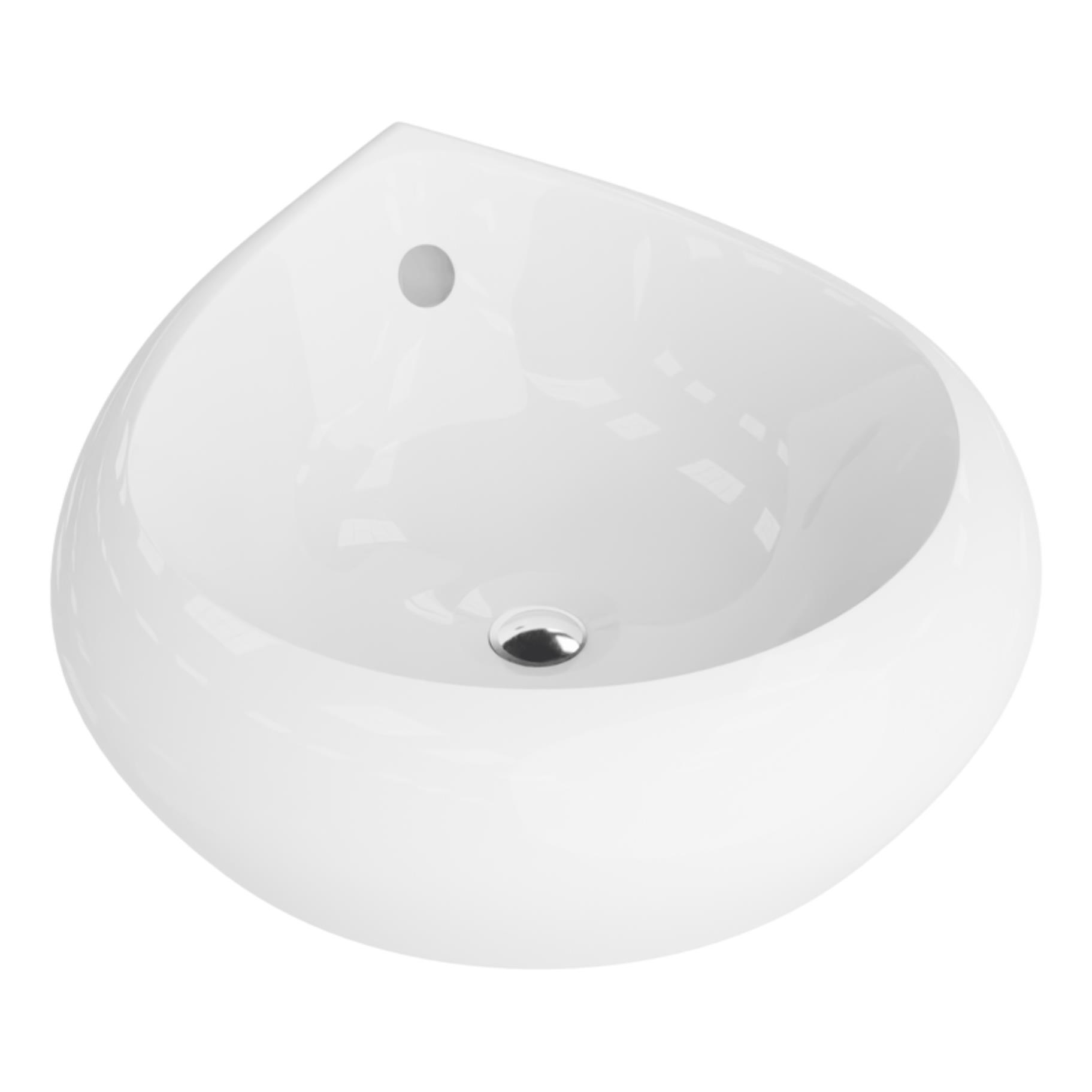 LaVita Ibiza lavabo 47x46 cm sobre encimera blanco 5908211470863