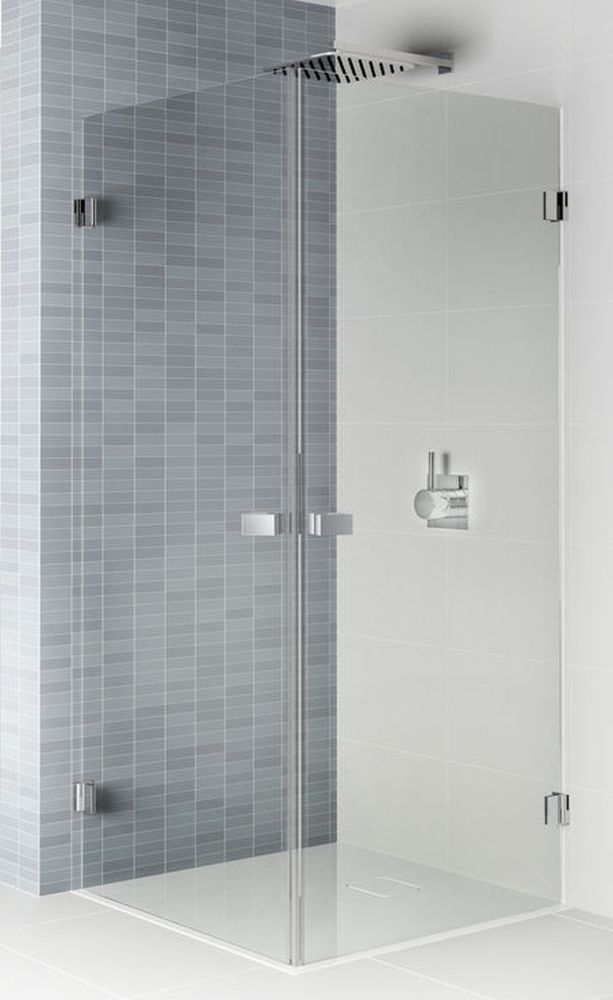 Riho Scandic cabina de ducha 80x80 cm cuadrada negro mate/vidrio transparente G001101121