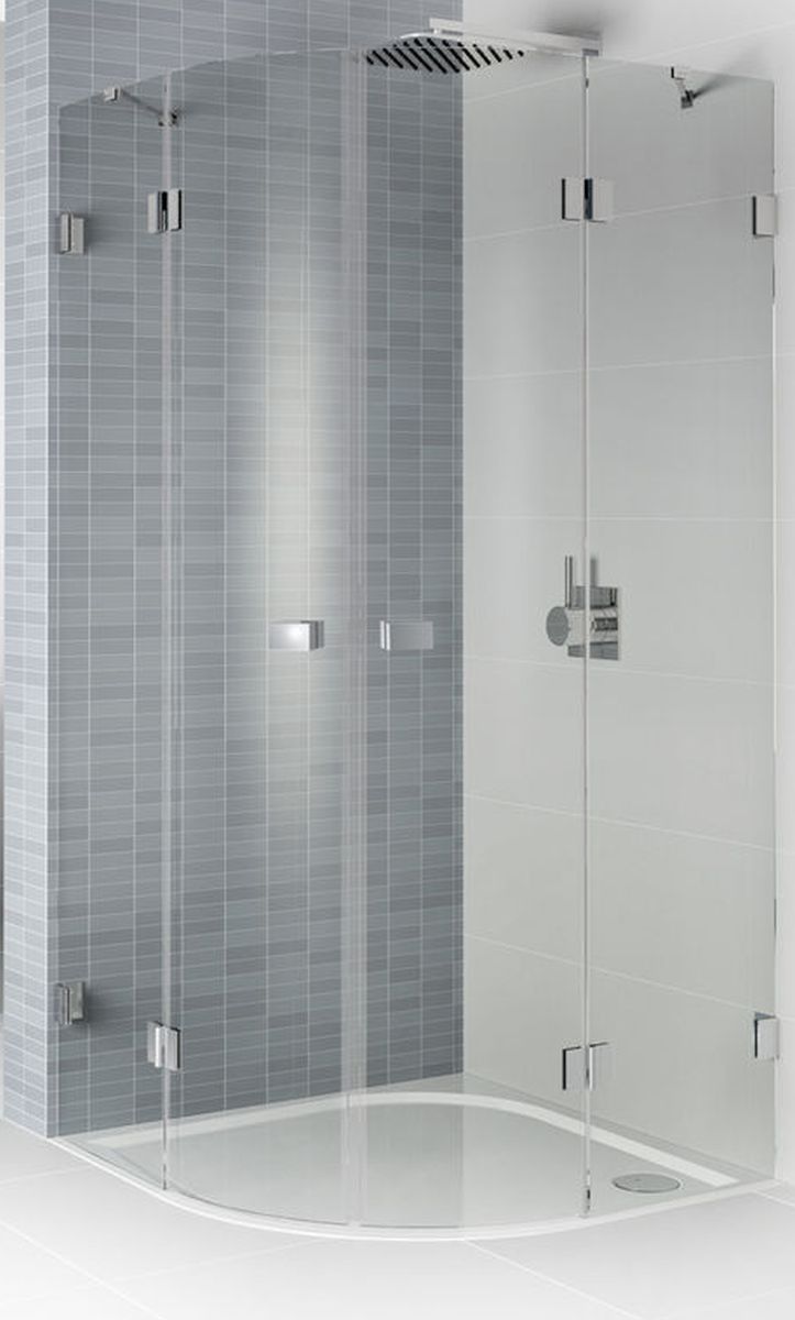 Riho Scandic cabina de ducha 90x90 cm semicircular cromo brillo/vidrio transparente G001107120