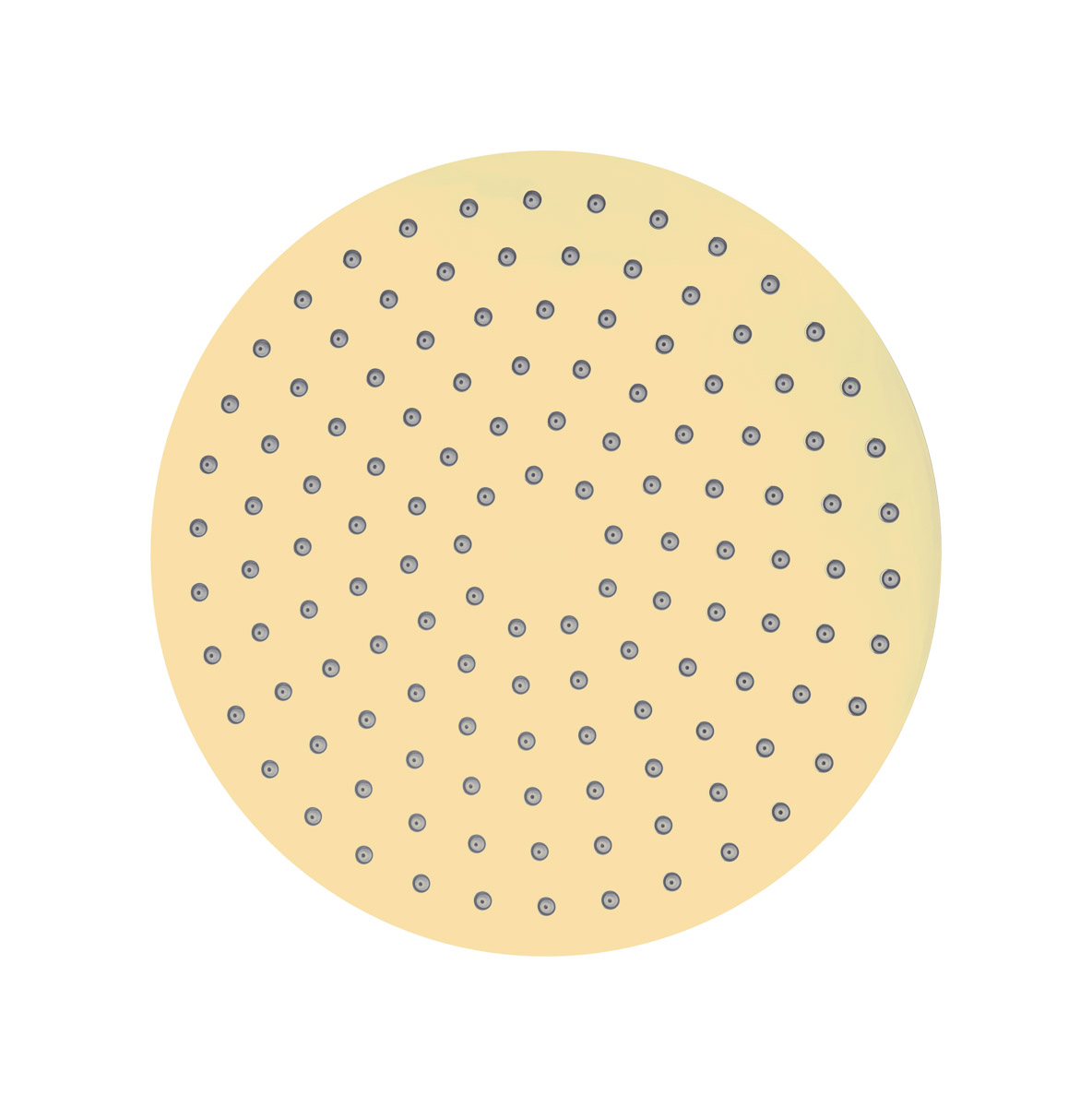 Oltens Atran ducha con efecto lluvia 22x22 cm circular brillo dorado 37004800