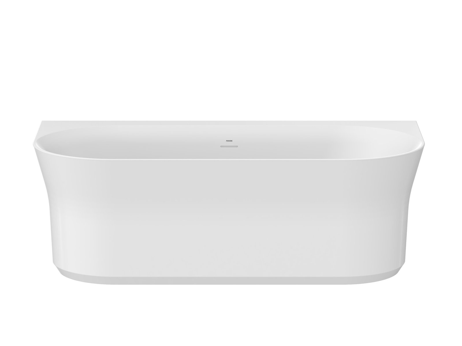 Ravak Ypsilon Wall bañera de pared 178x86 cm oval blanco XC00100028