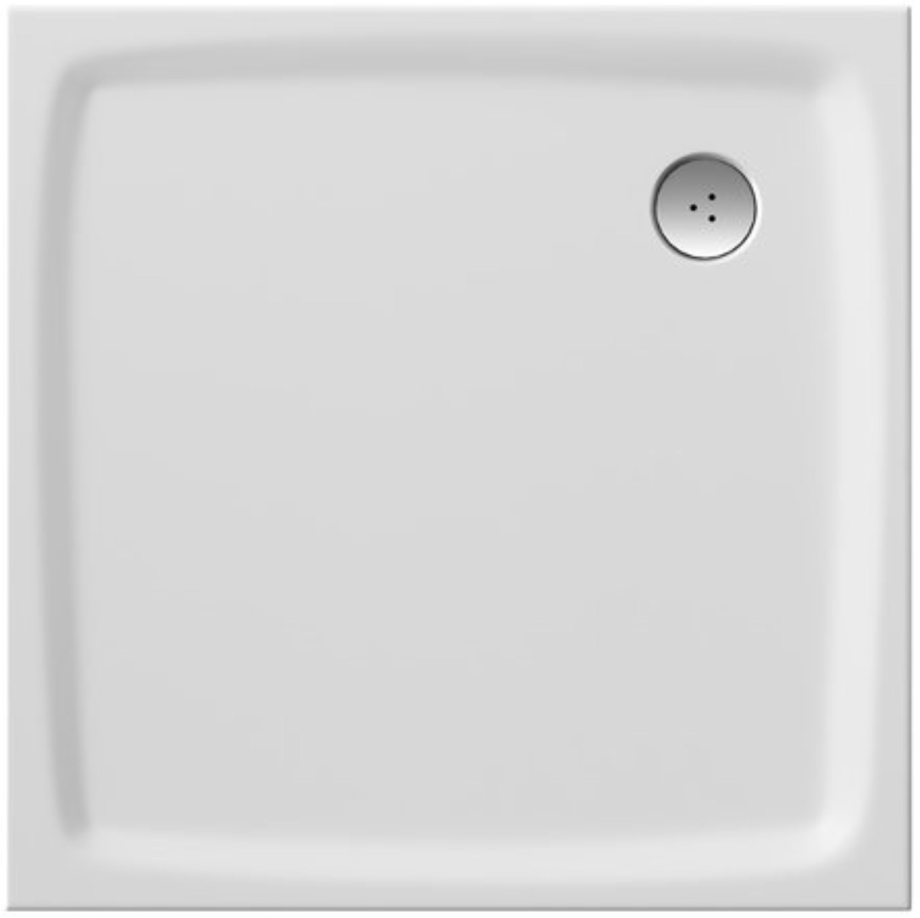 Ravak Galaxy Pro Flat plato de ducha cuadrado 80x80 cm blanco XA034411010