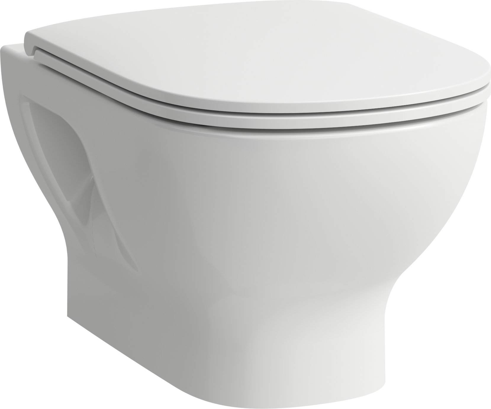 Laufen Lua miska WC wisząca bez kołnierza biały połysk H8200814000001