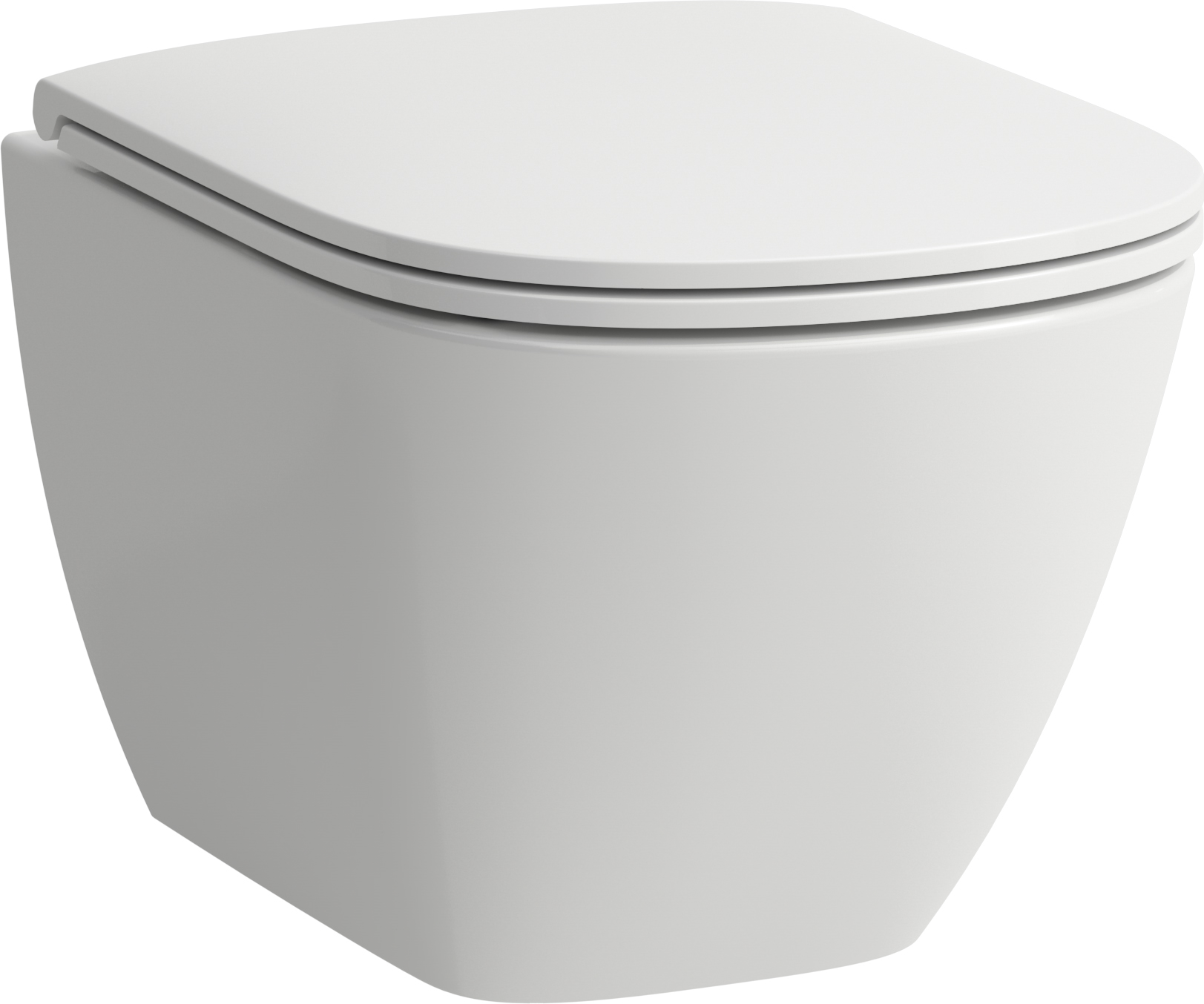 Laufen Lua taza de inodoro suspendido sin reborde blanco brillante H8200830000001