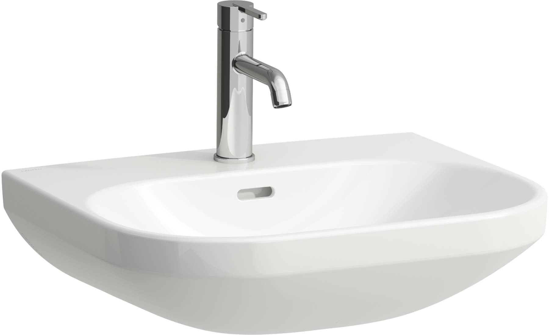 Laufen Lua umywalka 55x46 cm półokrągła ścienna biała H8110810001041