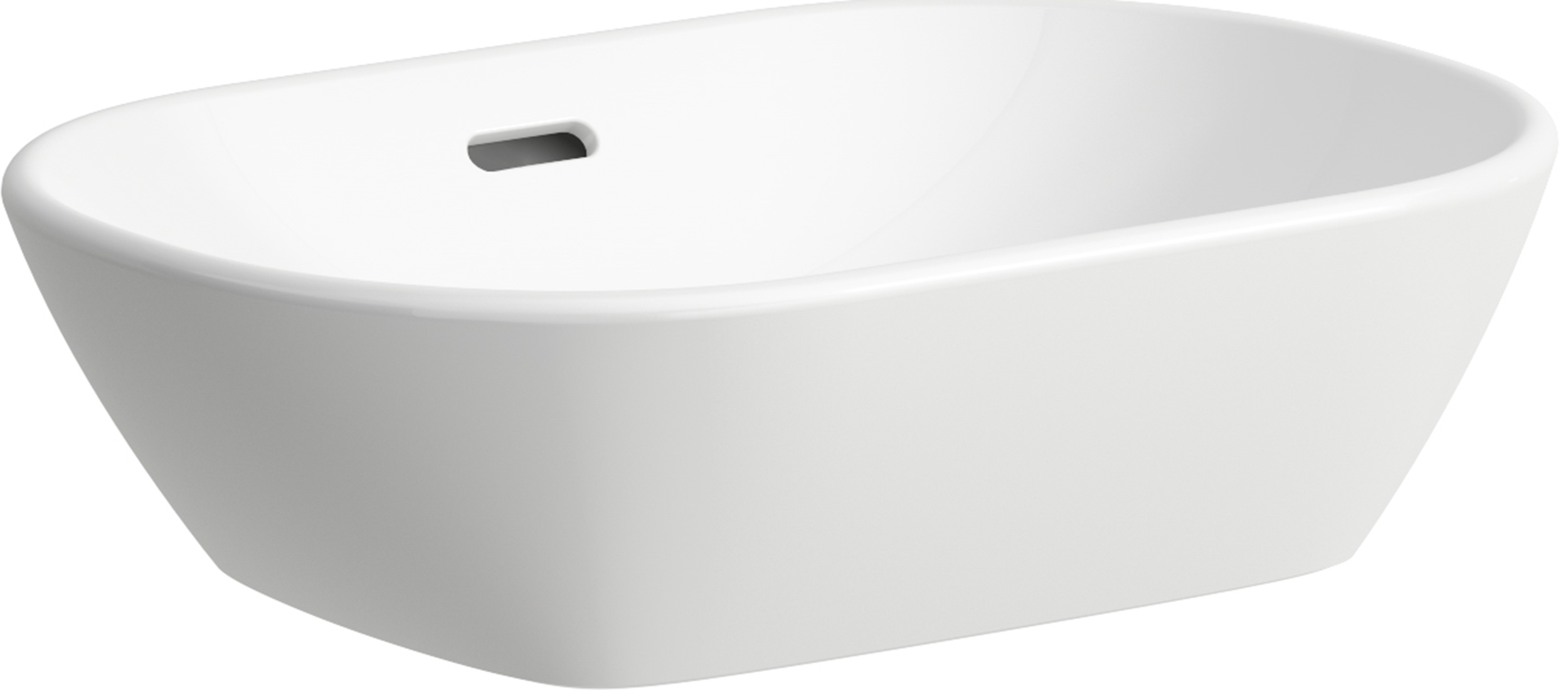 Laufen Lua lavabo 50x35 cm oval sobre encimera blanco H8120834001121