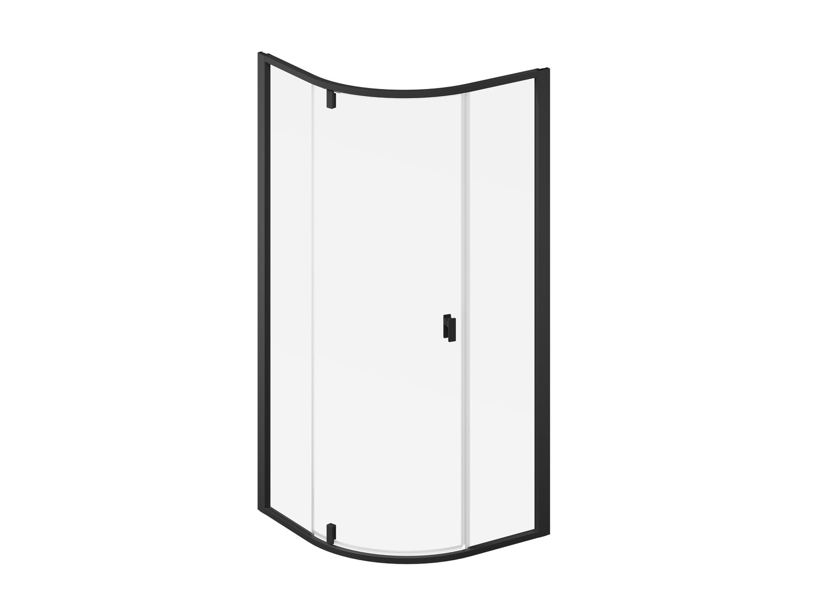 Ravak Nexty cabina de ducha 80x80 cm semicircular negro mate/vidrio transparente 3O644300Z1