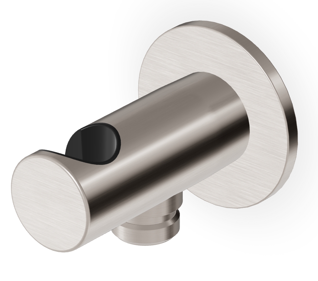Zucchetti conector angular con soporte cromo Z93933.C3