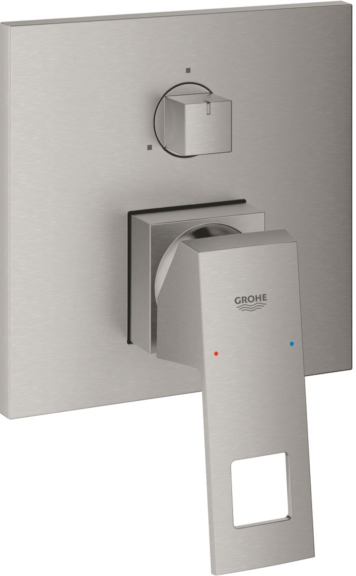 Grohe Eurocube grifo de bañera y ducha empotrado SuperSteel 24094DC0