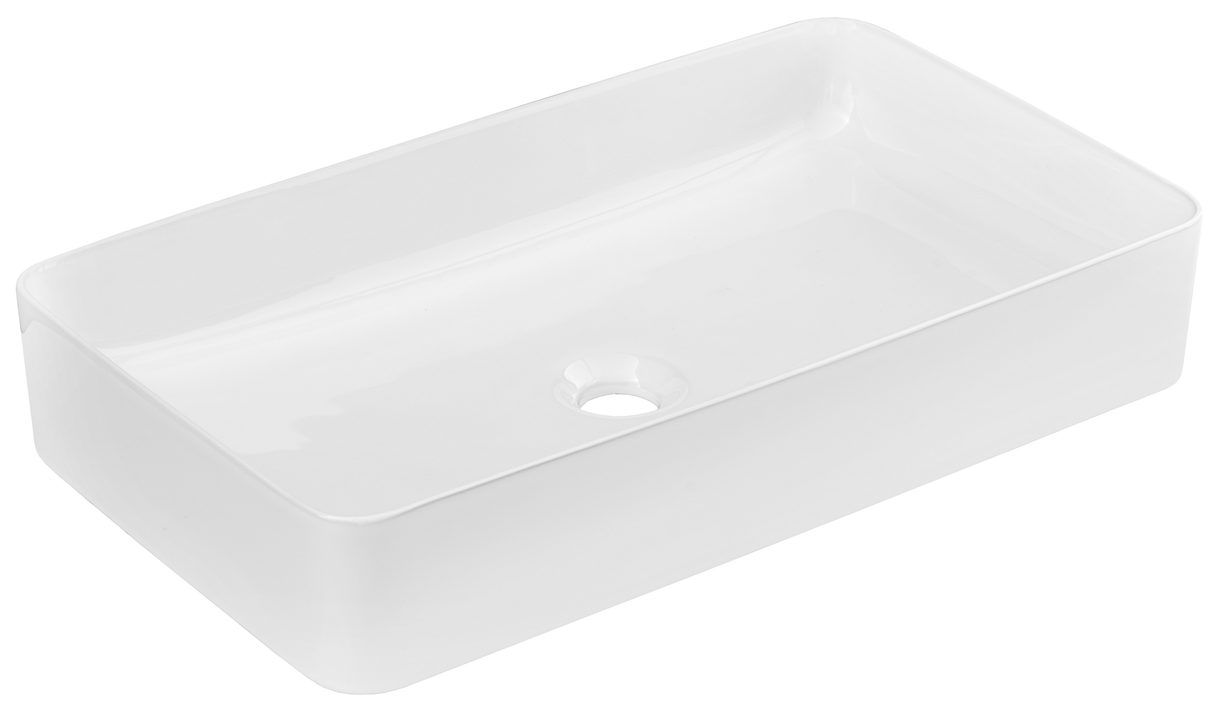Comad Slim 2 lavabo 61x34 cm rectangular sobre encimera blanco UM-6275SLIM60WHITEDP