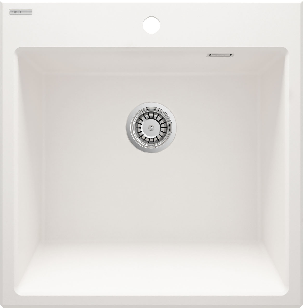 Deante Eridan fregadero de granito 61x60 cm blanco ZQE_A10K