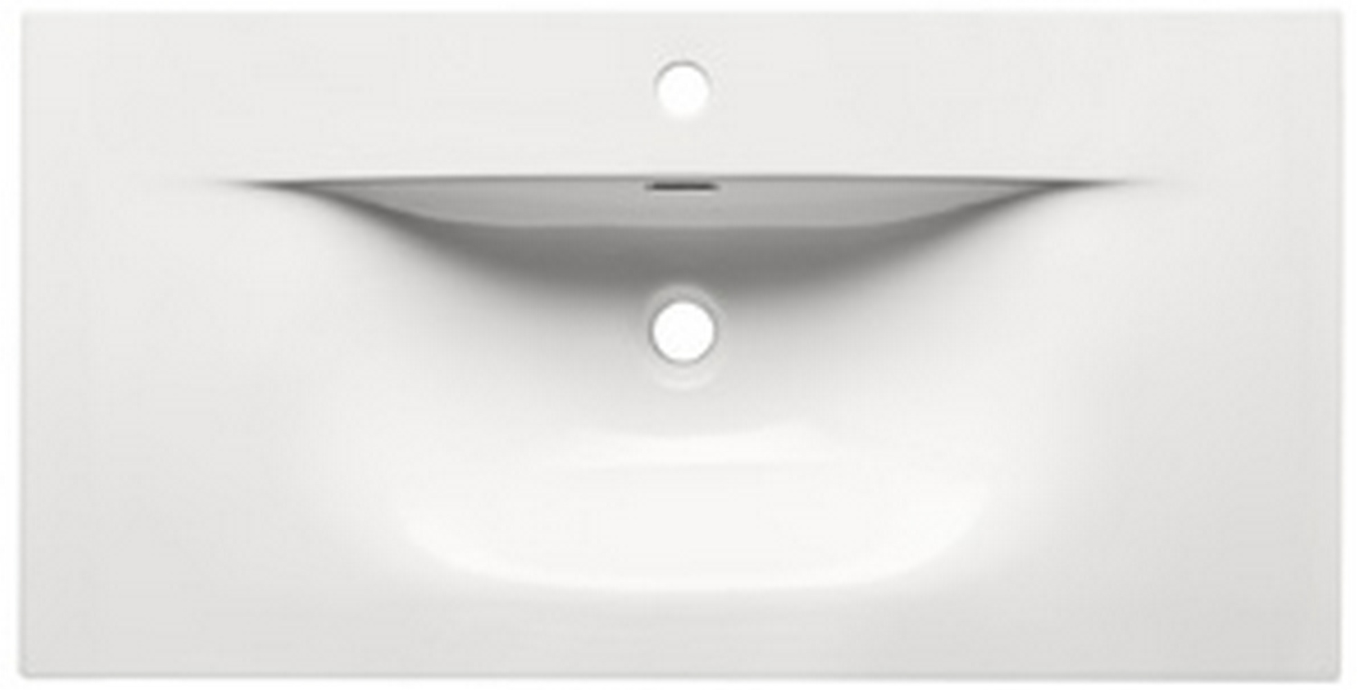 Comad Sky lavabo 91x46 cm rectangular empotrado blanco SKY90/DP-8099