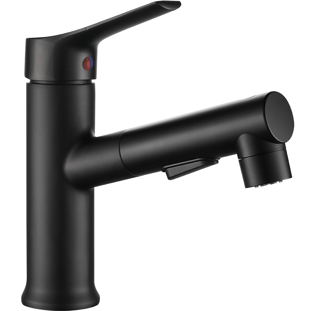 Kuchinox Fonte grifo para lavabo de pie negro BQT729D