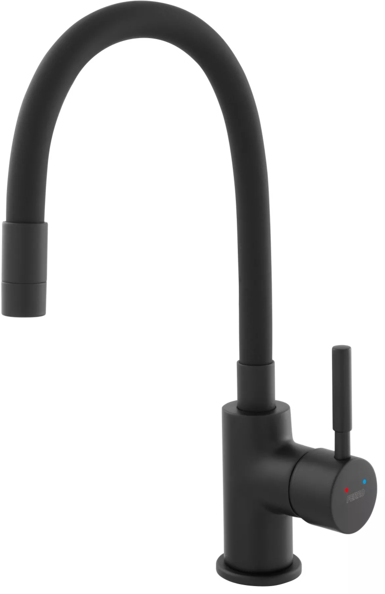 Ferro Zumba grifo de cocina de pie negro BZA4BLB_CZARNA