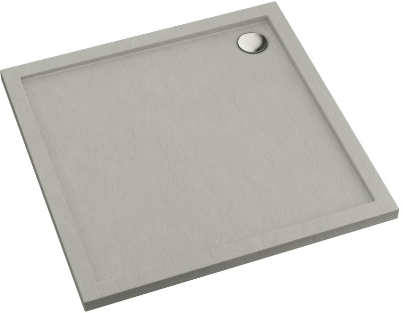 Schedpol Caspar New Cement Stone plato de ducha cuadrado 80x80 cm cemento 3.2330/CT/ST