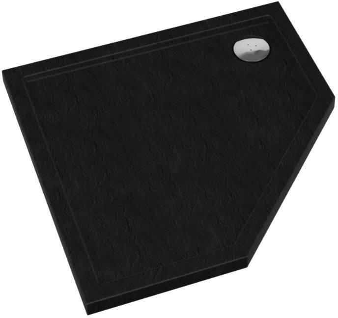 Schedpol Caspar New Black Stone plato de ducha 80x80 cm negro 3.2397/C/ST