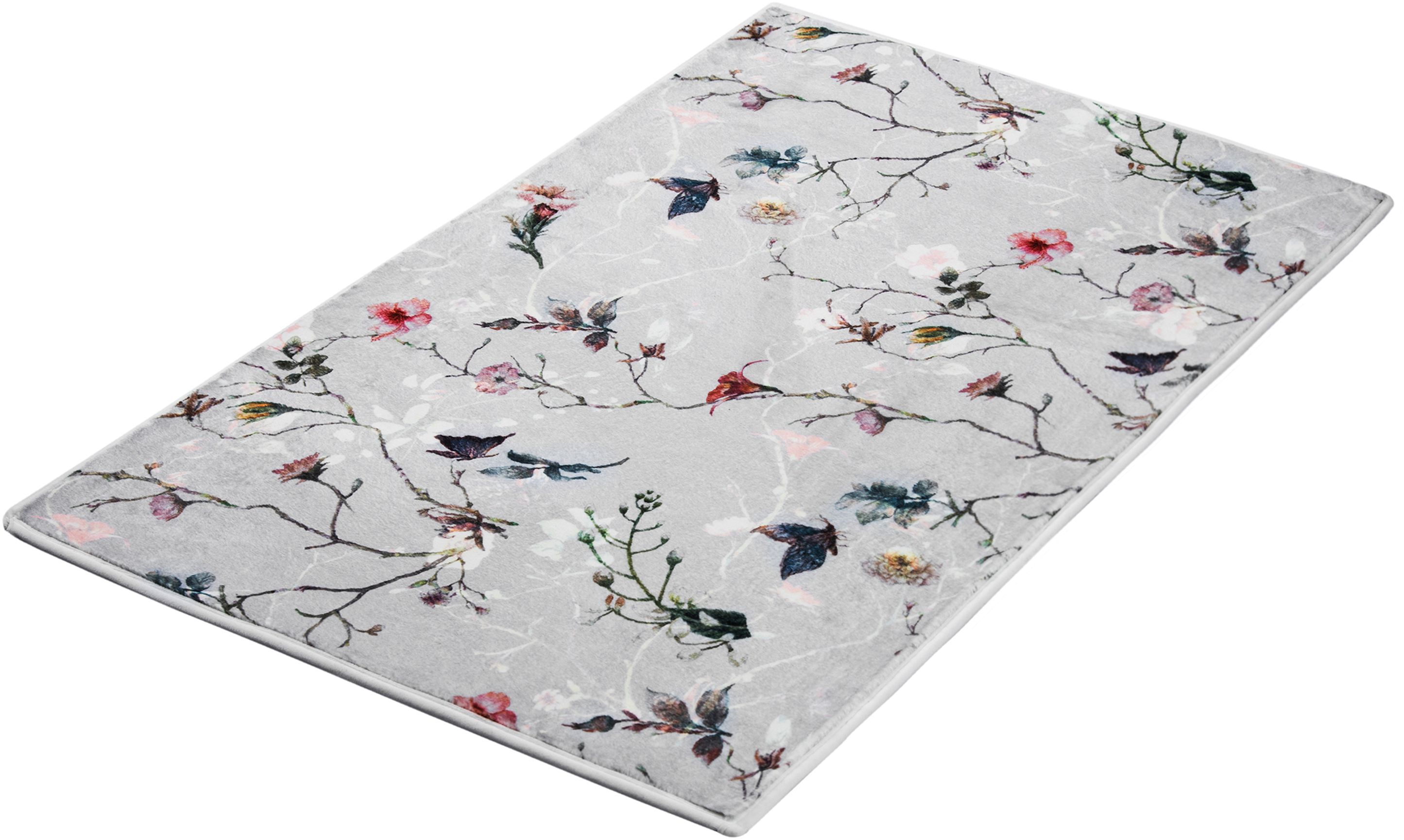 Kleine Wolke Flores alfombrilla para baño 120x70 cm rectangular 9161148225