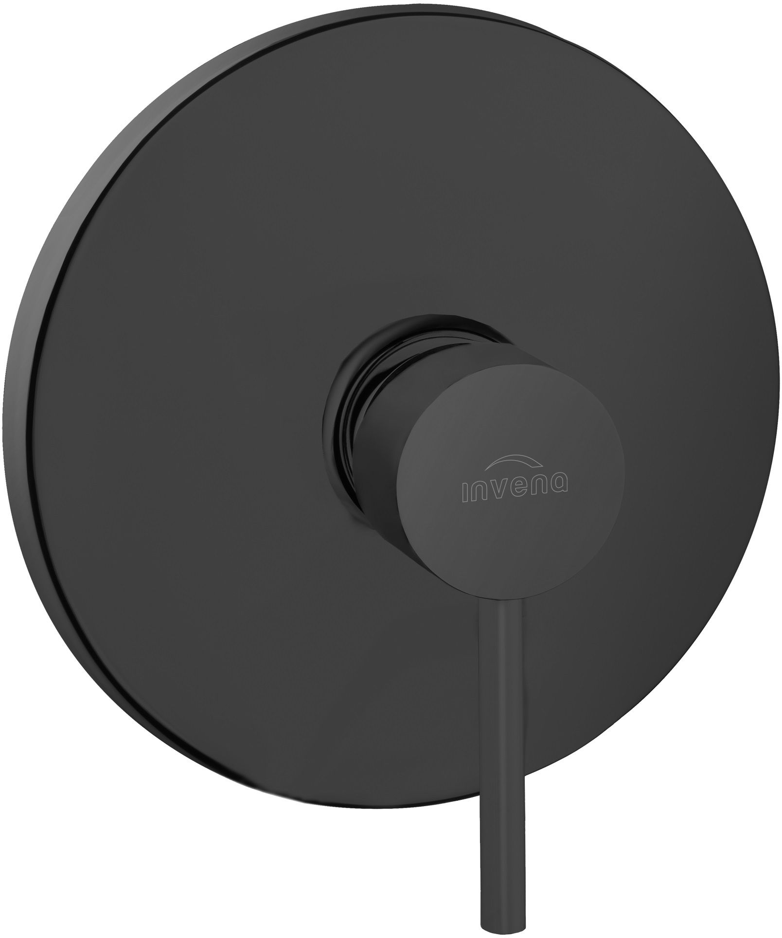 Invena Dafni grifo para ducha empotrado negro BP-88-4O1