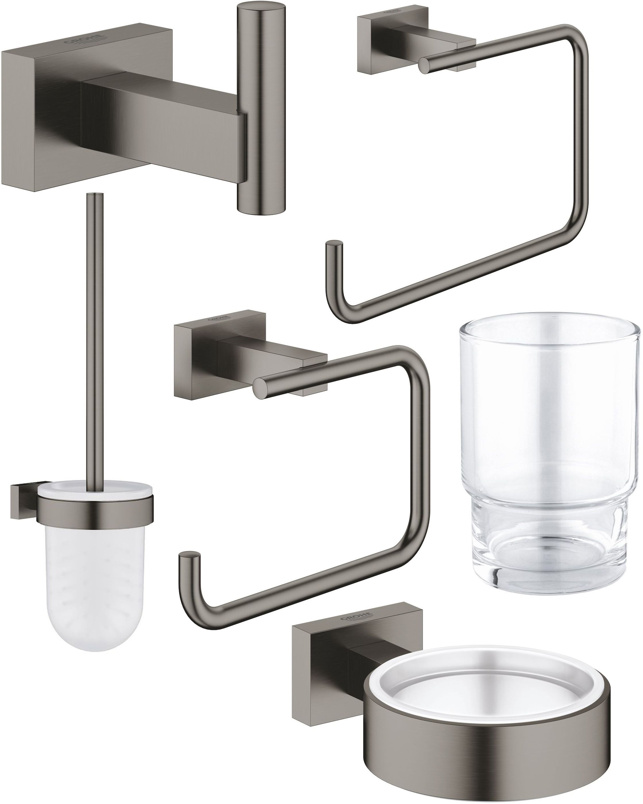 Conjunto escobilla de baño Grohe Essentials 40513AL1, toallero Grohe Essentials 40510AL1, 40507AL1, 40508AL1, 40511AL1, 40372001