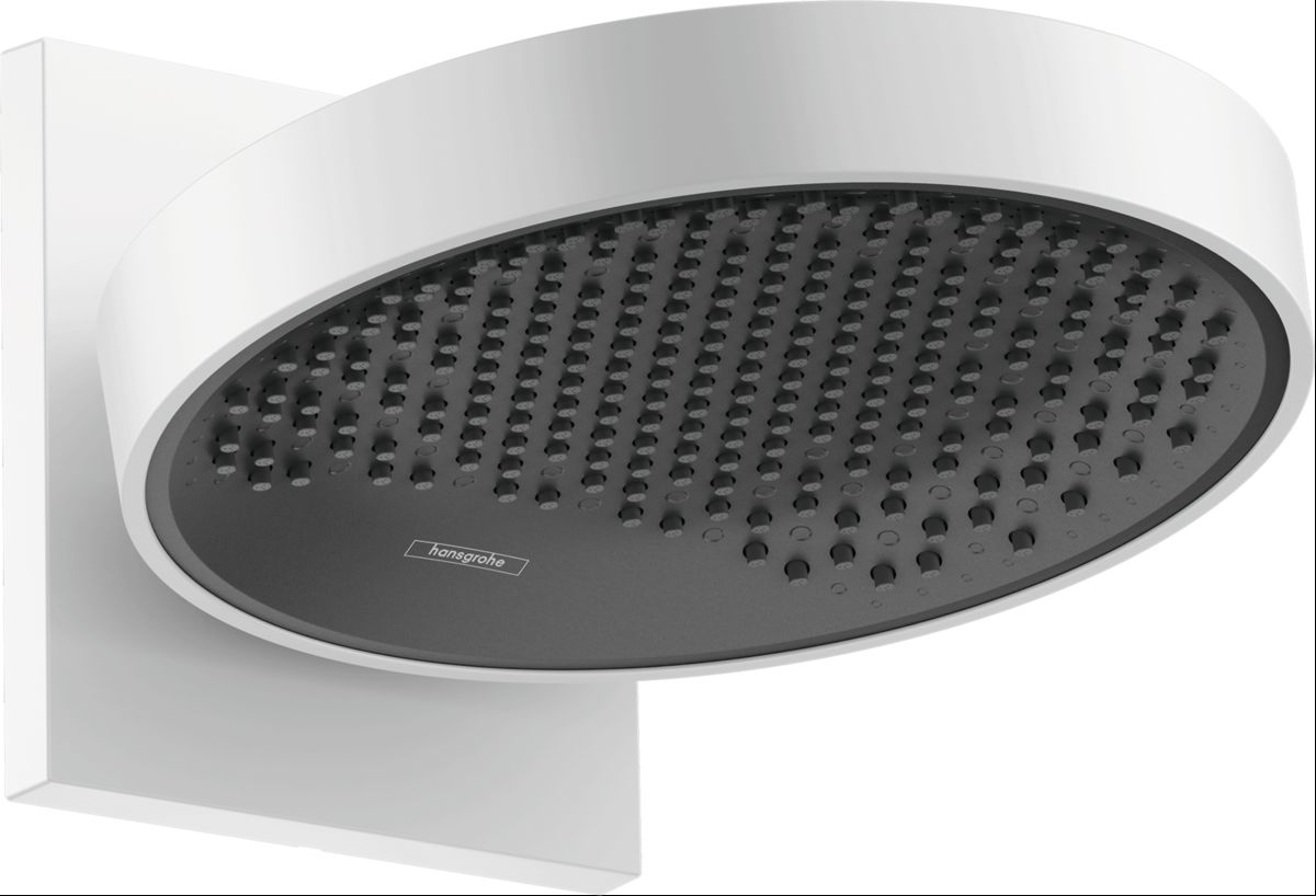 Hansgrohe Rainfinity brazo de ducha con efecto lluvia 25x25 cm circular blanco 26227700