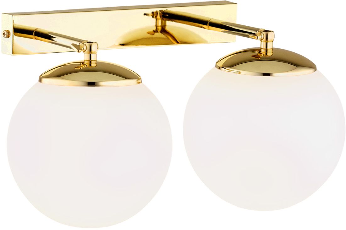 Argon Satelite Plus lámpara de pared 2x15 W latón-ópalo 1052