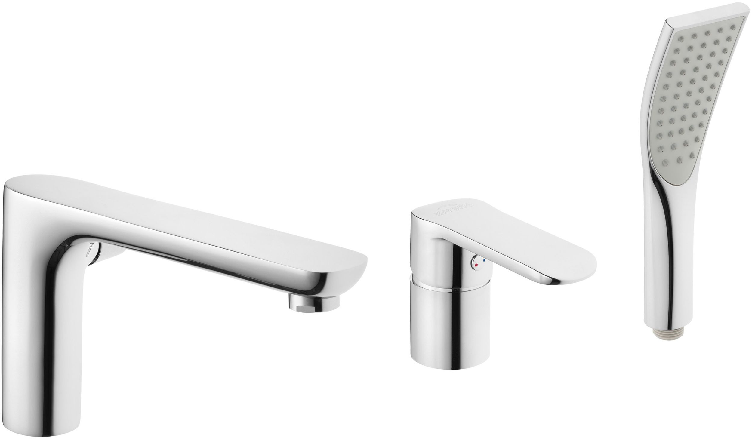 Invena Siros grifo de bañera y ducha en bañera cromo BW-90-S01
