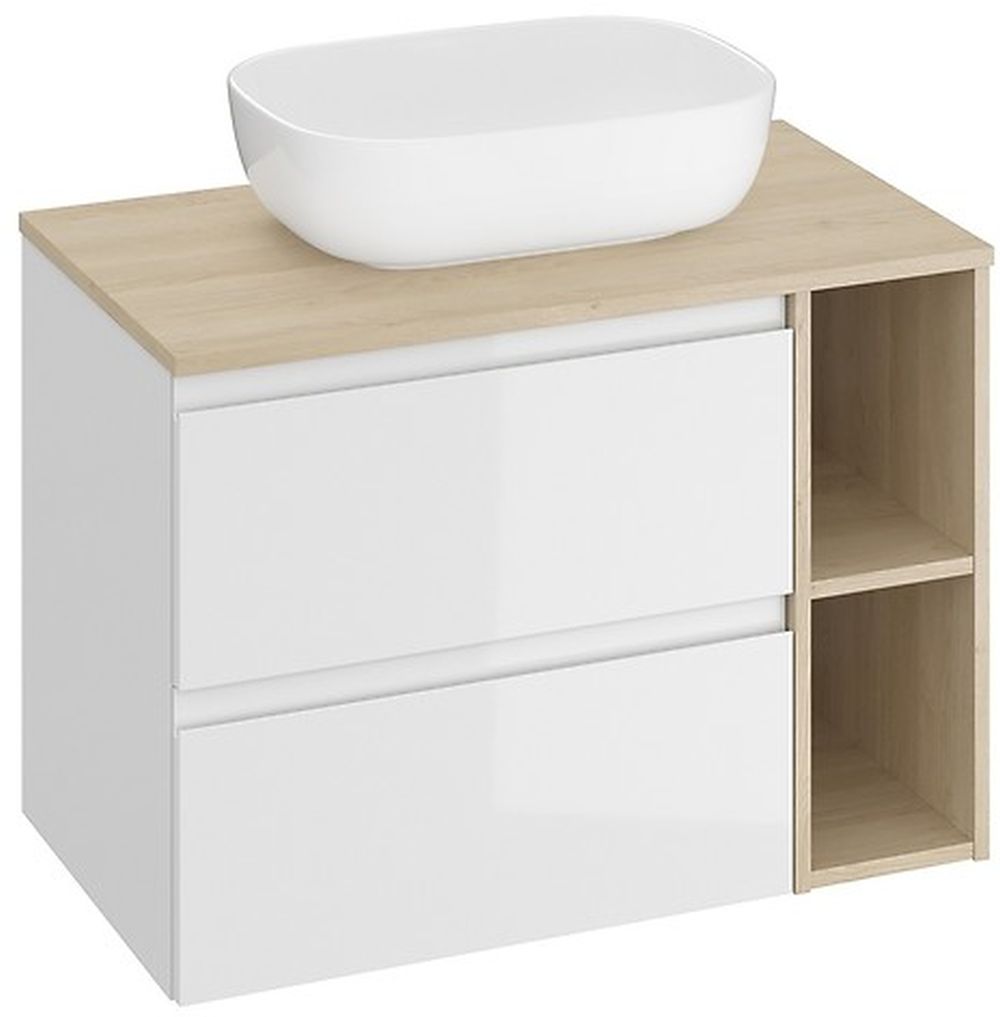 Conjunto armario Cersanit Moduo S929-010, lavabo Cersanit Moduo K116-050, K116-020, S590-023