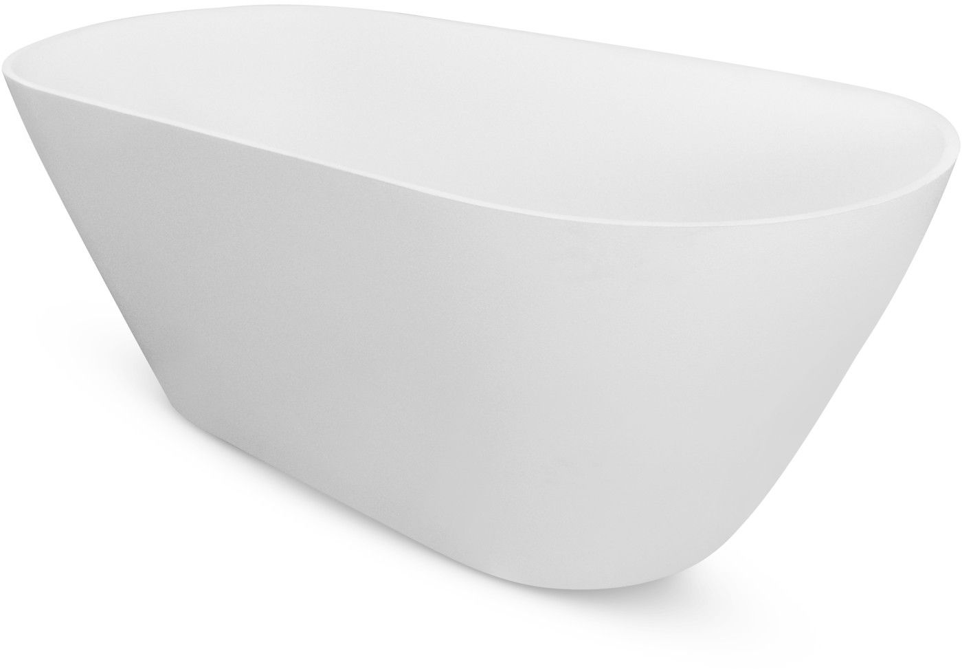 Besco Moya bañera exenta 159x68.4 cm oval blanco #WMD-160-M