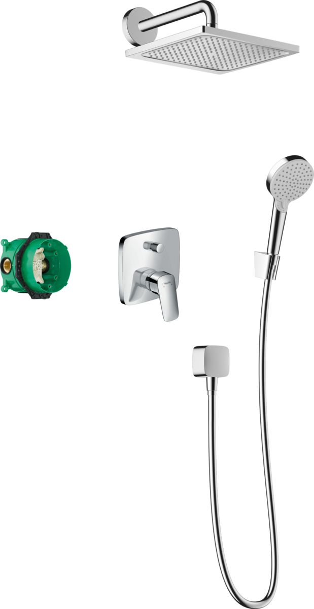 Hansgrohe Crometta conjunto de ducha empotrado cromo 27957000