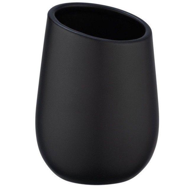 Wenko Badi vaso para cepillos de dientes negro 23651800