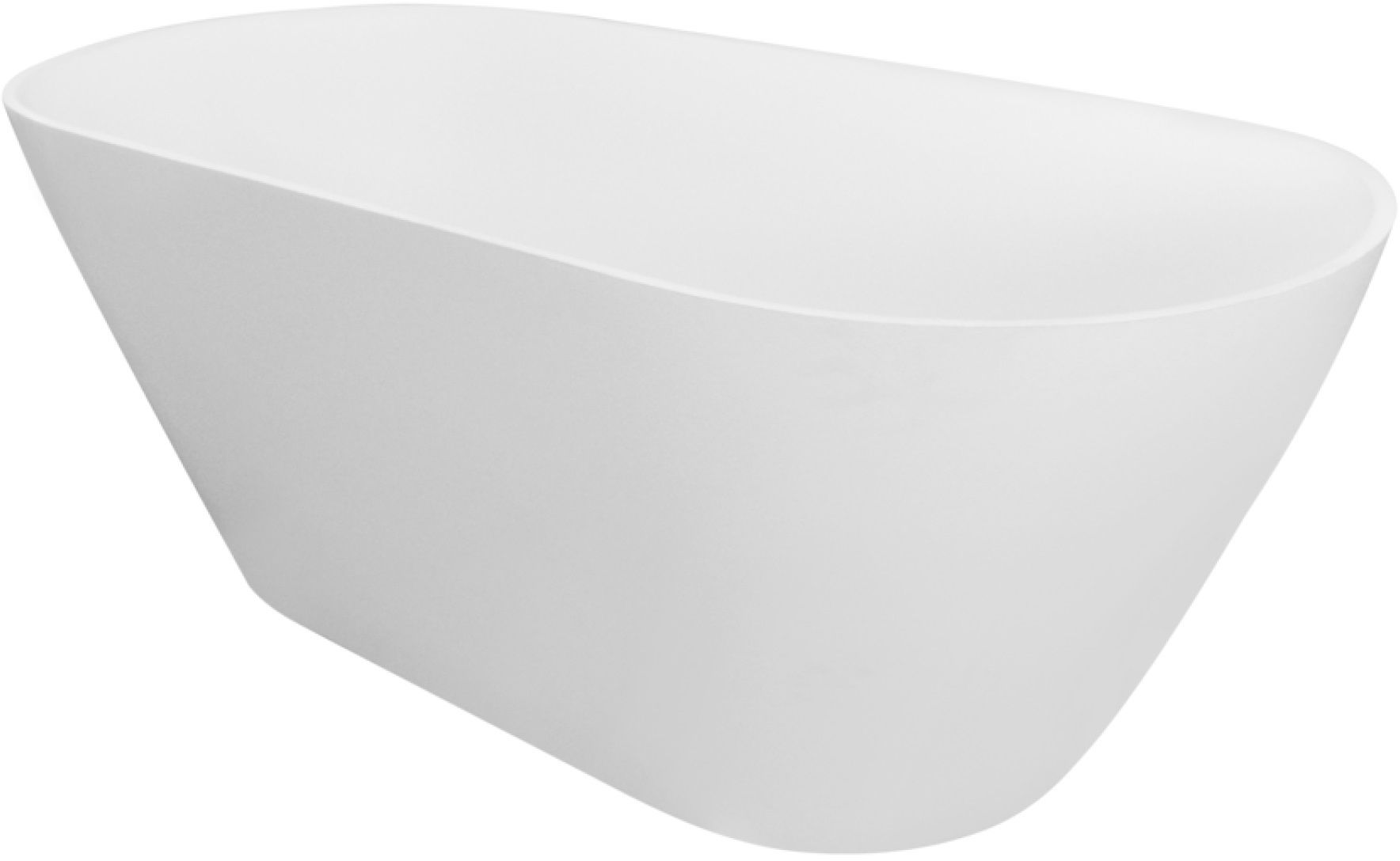 Besco Moya bañera exenta 159x68.4 cm oval blanco #WMMB-160M