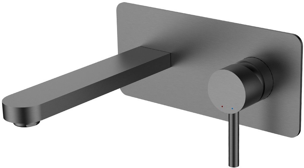 Besco Decco grifo para lavabo empotrado grafito BU-DS-GR