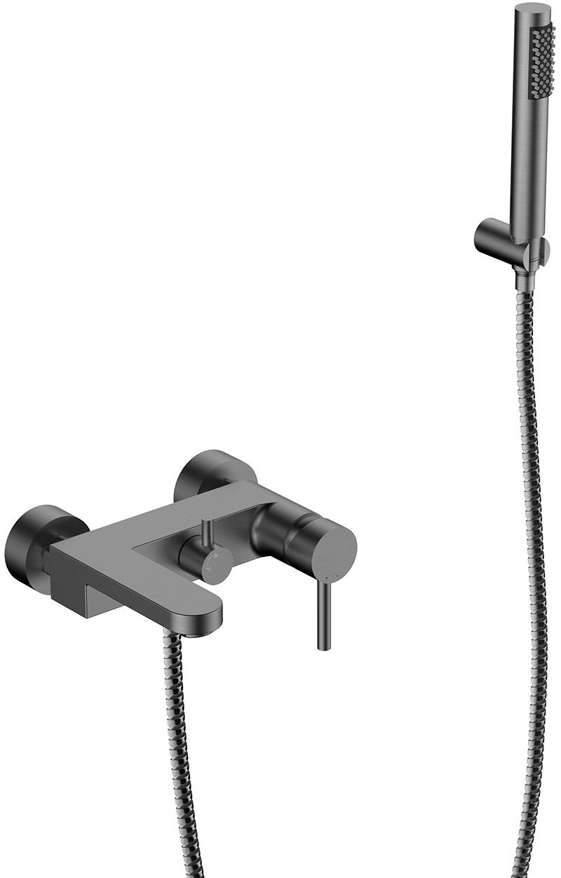 Besco Decco grifo de bañera y ducha a pared grafito BW-DS-GR