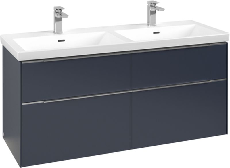 Villeroy & Boch Subway 3.0 armario 127.2x46.2x57.6 cm suspendido, para lavabo azul C568L0VQ