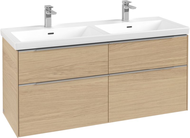 Villeroy & Boch Subway 3.0 armario 127.2x46.2x57.6 cm suspendido, para lavabo roble C568L0VJ