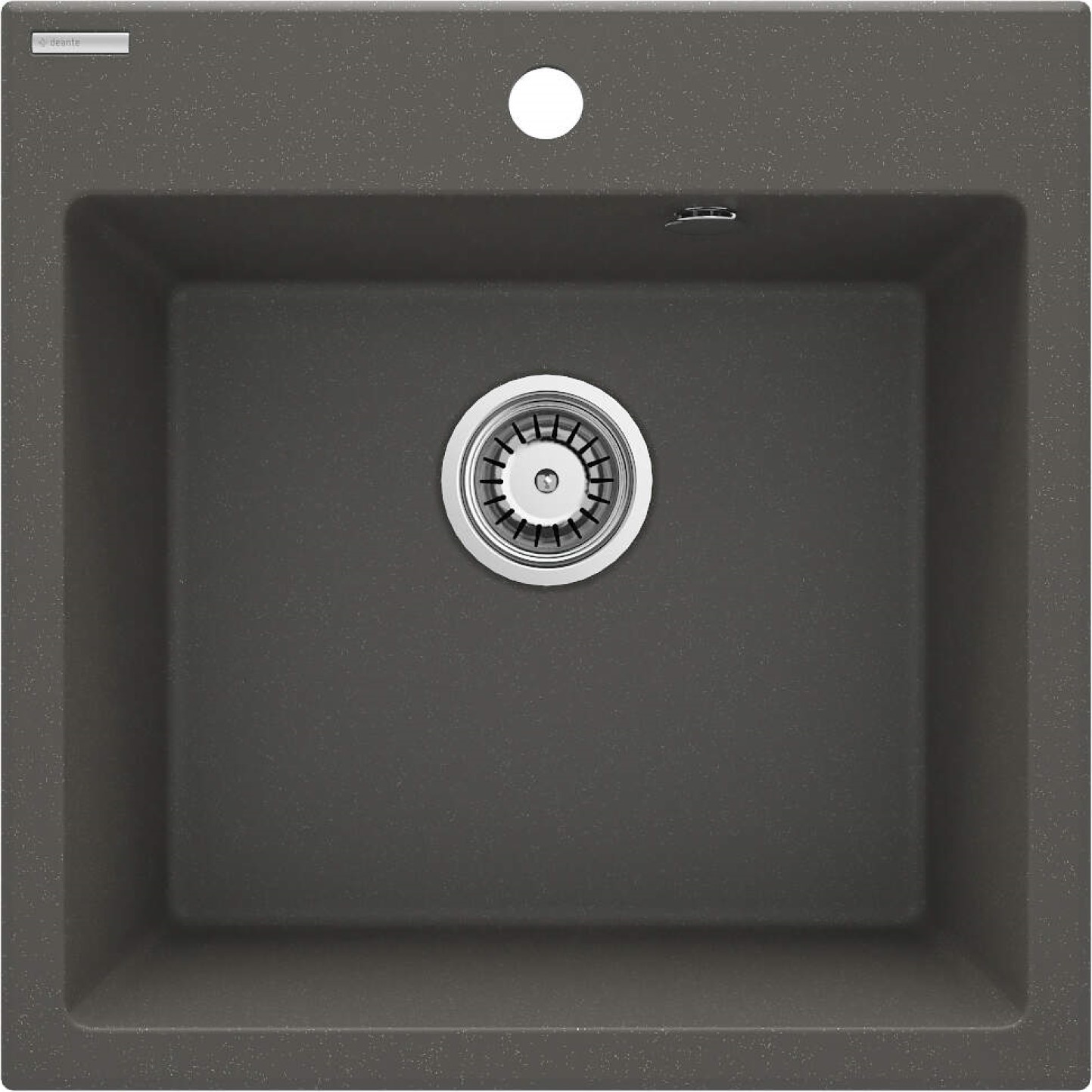 Deante Evora fregadero de granito 50x50 cm antracita ZQJ_T103