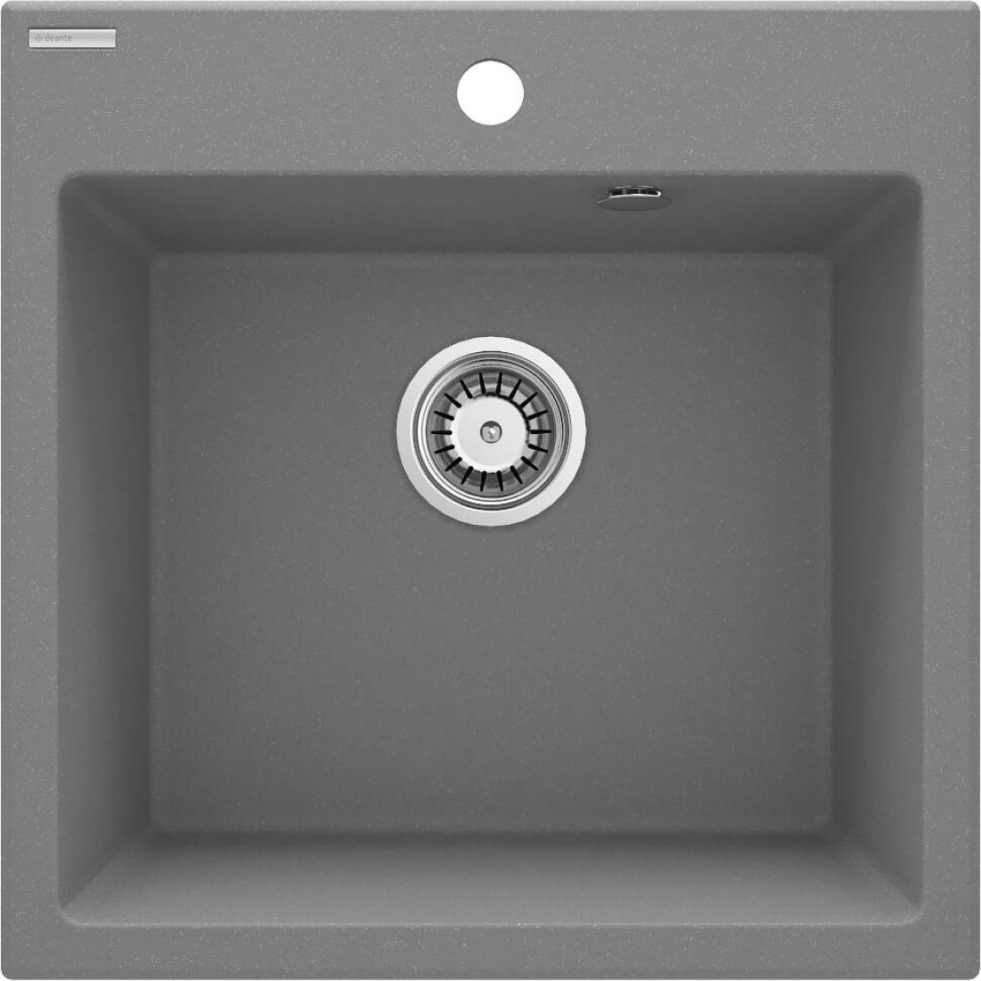 Deante Evora fregadero de granito 50x50 cm gris/grafito/ónix ZQJ_S103