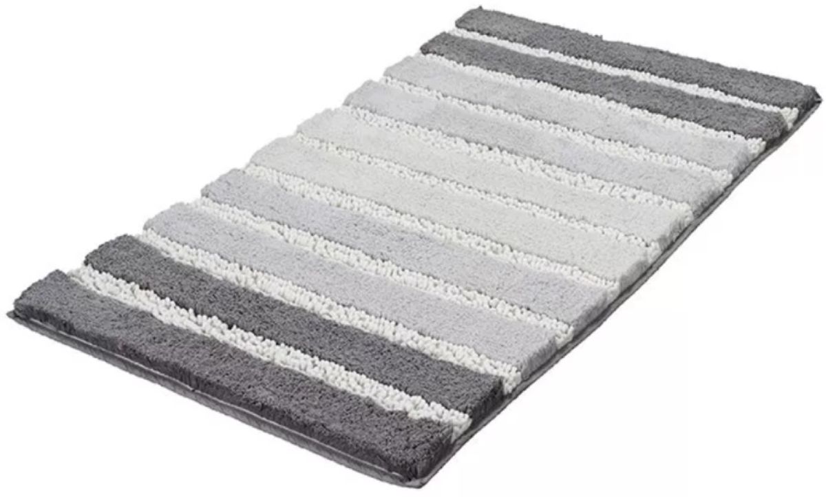 Kleine Wolke Phoenix alfombrilla para baño 120x70 cm rectangular gris 4045146225