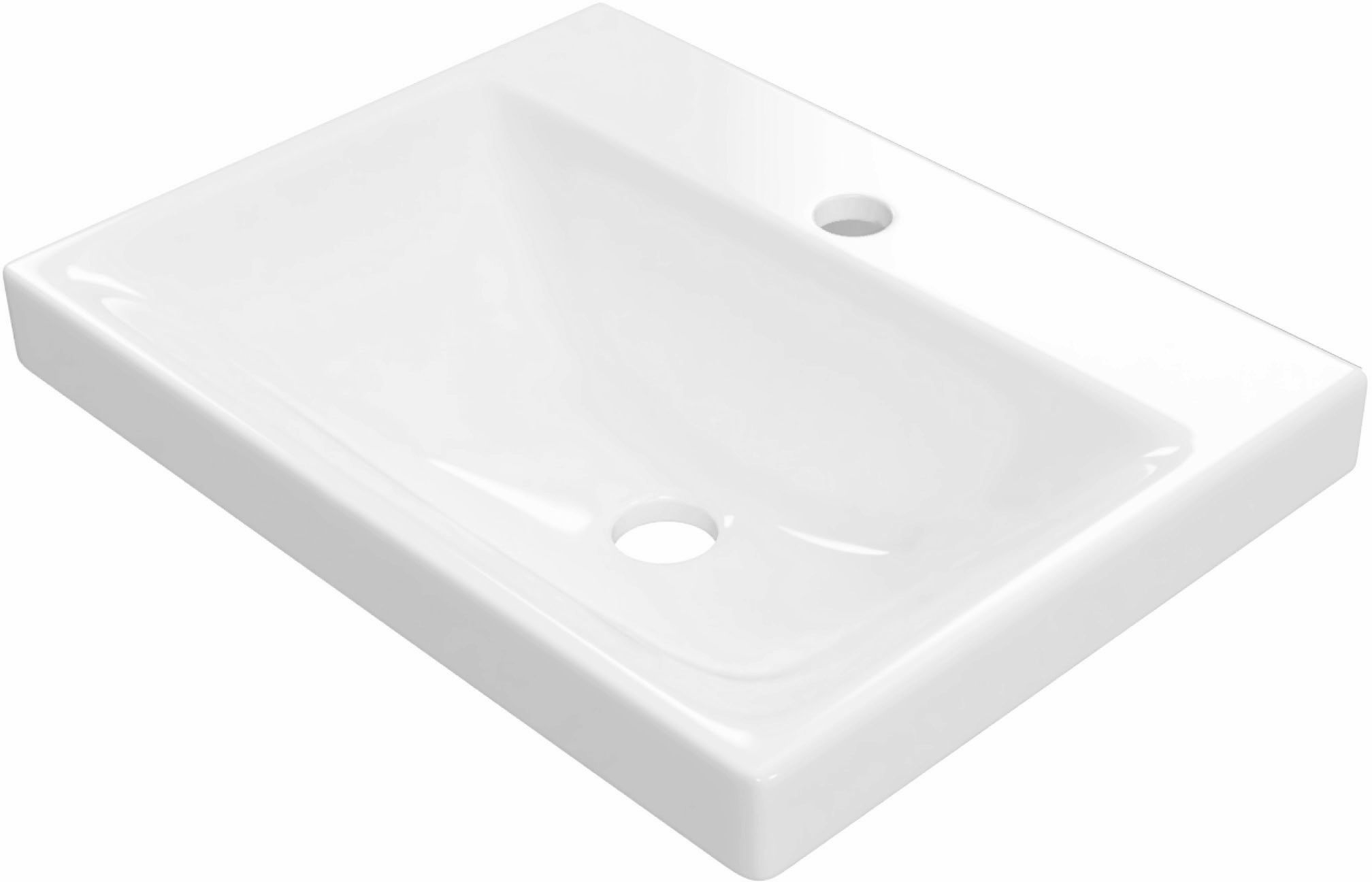 Excellent Blanko lavabo 49x37 cm rectangular para mueble blanco CENL.6317.500.WH