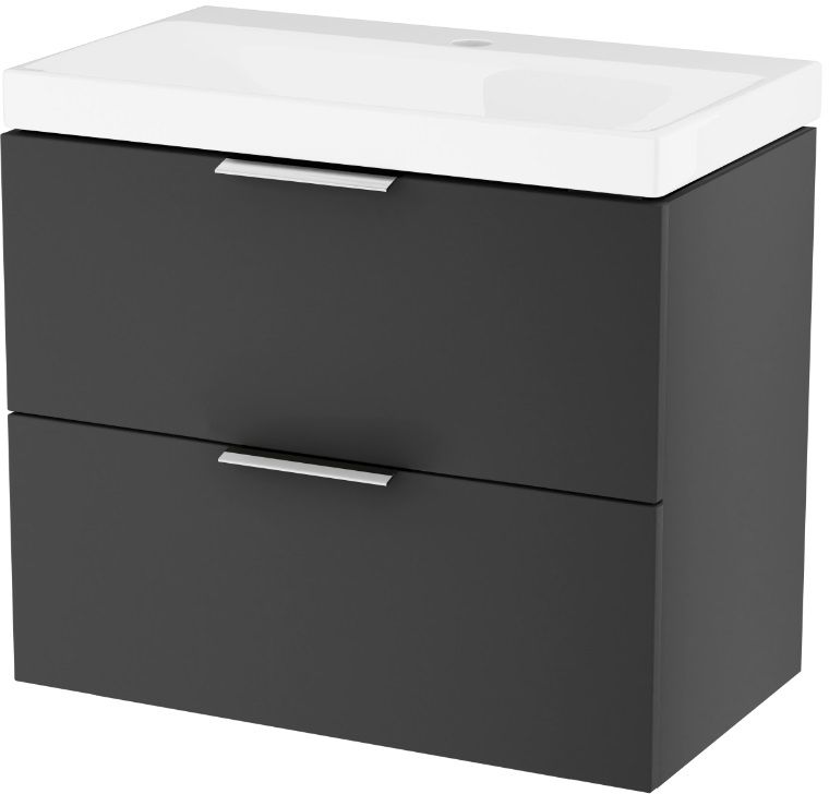 Excellent Blanko armario 65x37x58 cm suspendido, para lavabo negro MLEX.6301.640.BL