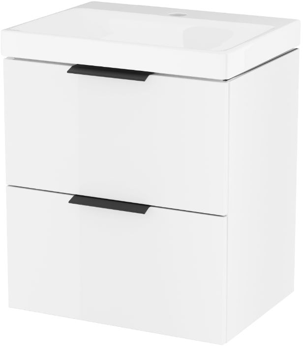 Conjunto armario Excellent Blanko MLEX.6301.490.WH, lavabo Excellent Blanko CENL.6317.500.WH, MLEX.6303.SET.BL