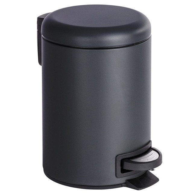Wenko Leman Matt papelera 3 l negro 22143800